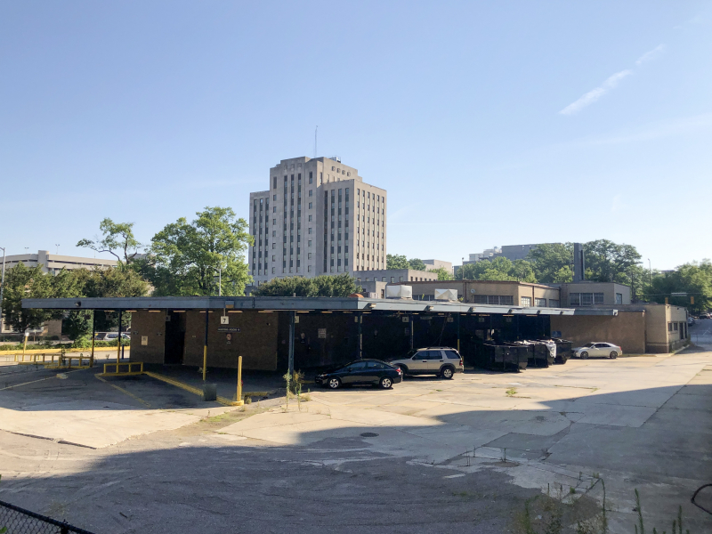 Anybody want to work in the old Greyhound Station in downtown Birmingham? 3 A parking lot for buses means a large lot for people who will work in the old Greyhound Station.