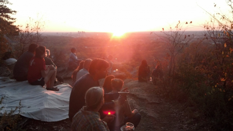 Check out this killer sunset spot overlooking Birmingham from Ruffner Mountain. 