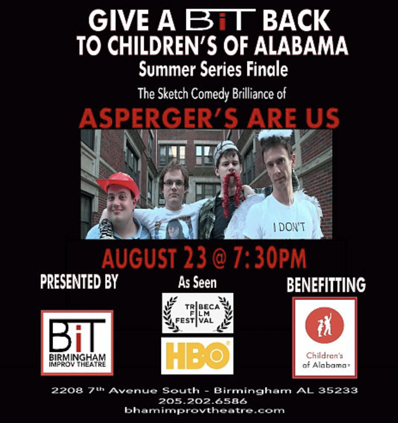 Comedy troupe featured on HBO, Asperger’s Are Us, coming to Birmingham August 23 3 Aspbergers Are Us 2 Comedy troupe featured on HBO, Asperger’s Are Us, coming to Birmingham August 23