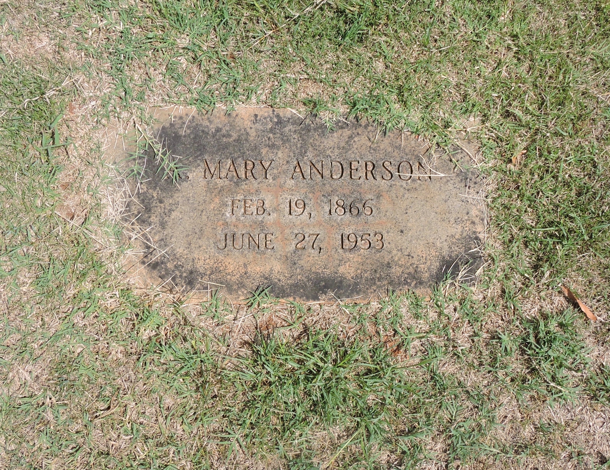 Mary Anderson Notable figures buried in Oak Hill and Elmwood Cemeteries