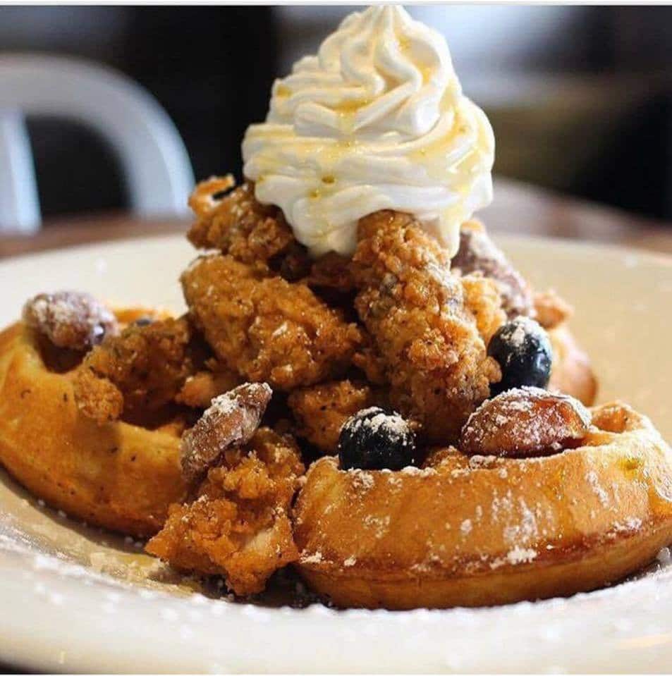 Photo via The Southern Kitchen Bar Indulge in the syrupy goodness of fried chicken and waffles at these 6 spots in Birmingham