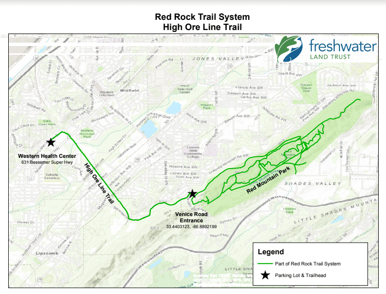 Screen Shot 2019 08 05 at 6.15.08 AM Birmingham's 3 mile High Ore Line Trail to Red Mountain Park is now open to the public