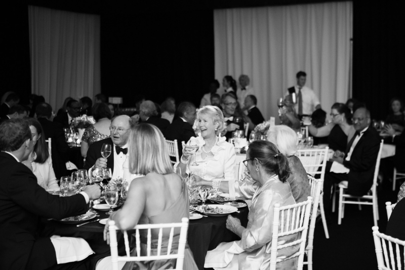 Guests having a good time at the Maestro's Ball. 