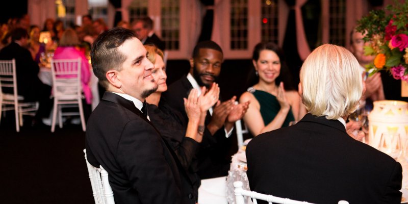 Carlos Izcaray, Randall Woodfin and others enjoying a previous year's Maestro's Ball. 