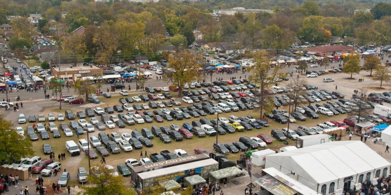 Parking at the Magic City Classic is tough