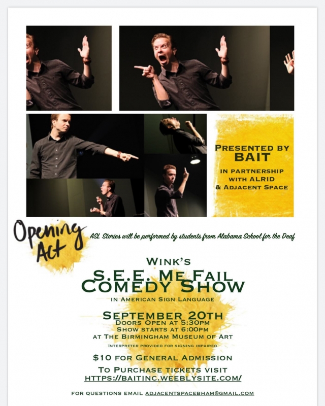 Ready to LOL? 5 September comedy shows in Birmingham plus 1 pooch plunge 3 Wink SEE ME FAIL comedy show