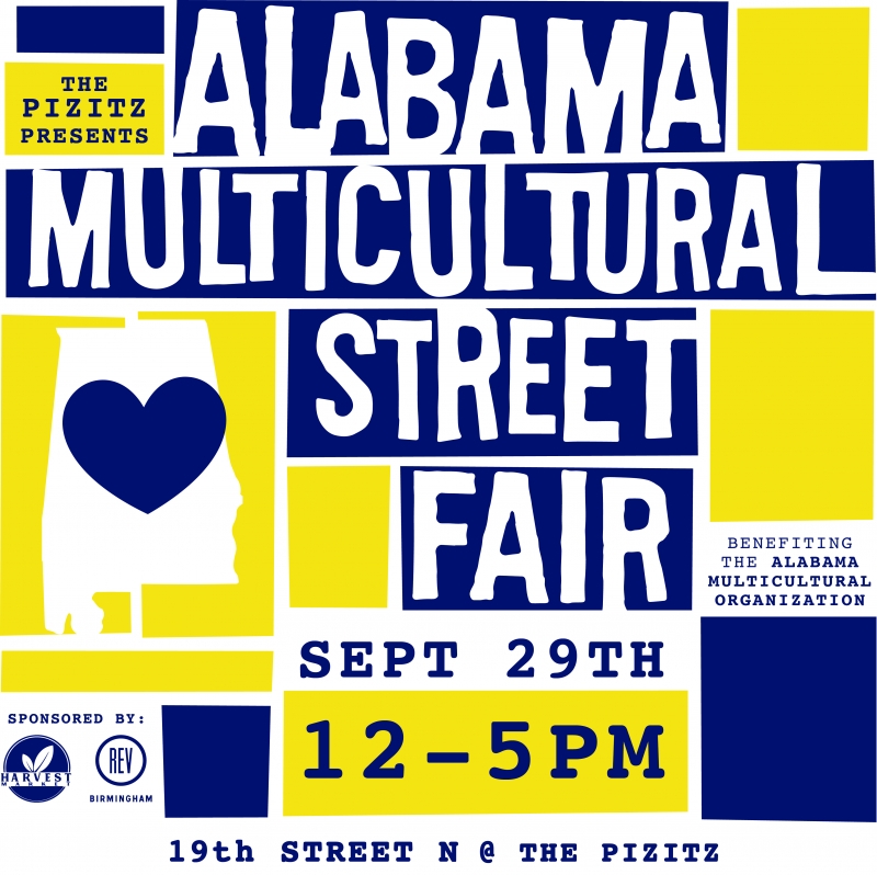 Poster for the Alabama Multicultural Street Fair 2019