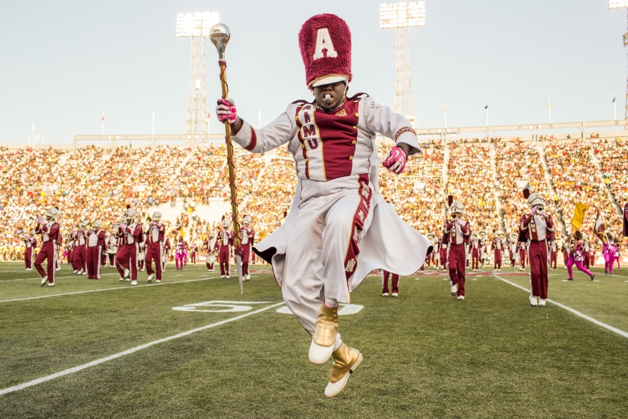 Alabama AAMU marching band via blavity 2 Don’t miss the Historic Battle for Birmingham with HBC bands. Sunday, Sept. 15th