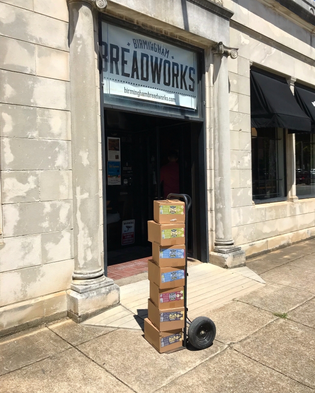 Birmingham Breadworks is one of many places that carries Harvest Roots kombucha 
