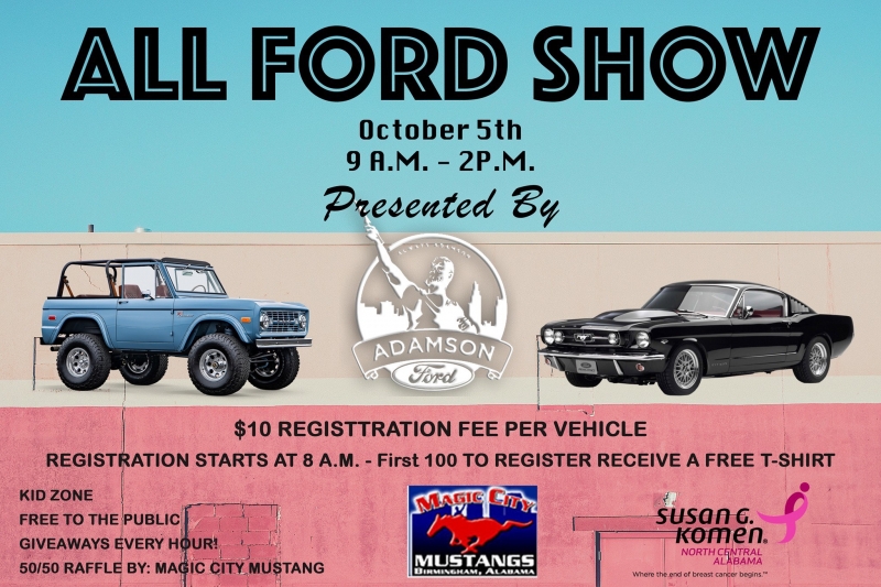 Adamson Ford All Ford Show October 5, 9AM-2PM