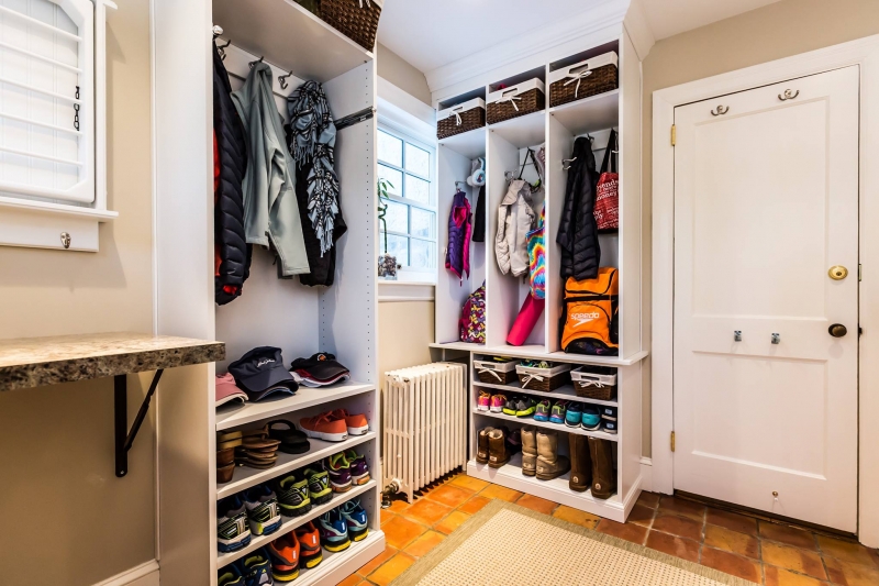 A Closets by Design mudroom can give a massive sense of organization to the whole house