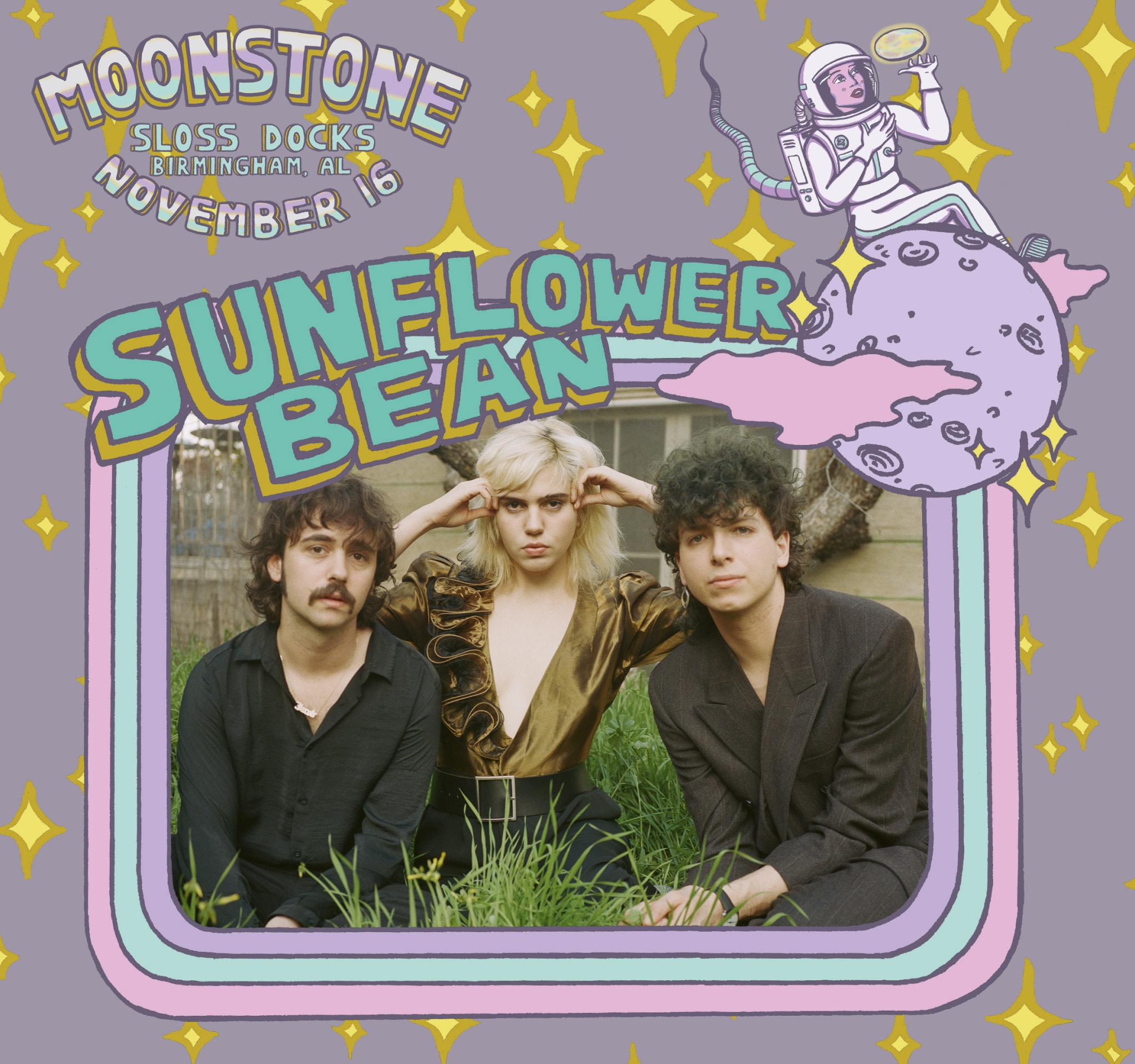 sunflowerbean announce Moonstone Festival, a female focused music and arts fest, happening Nov. 16th at Sloss Docks. Win VIP tickets!