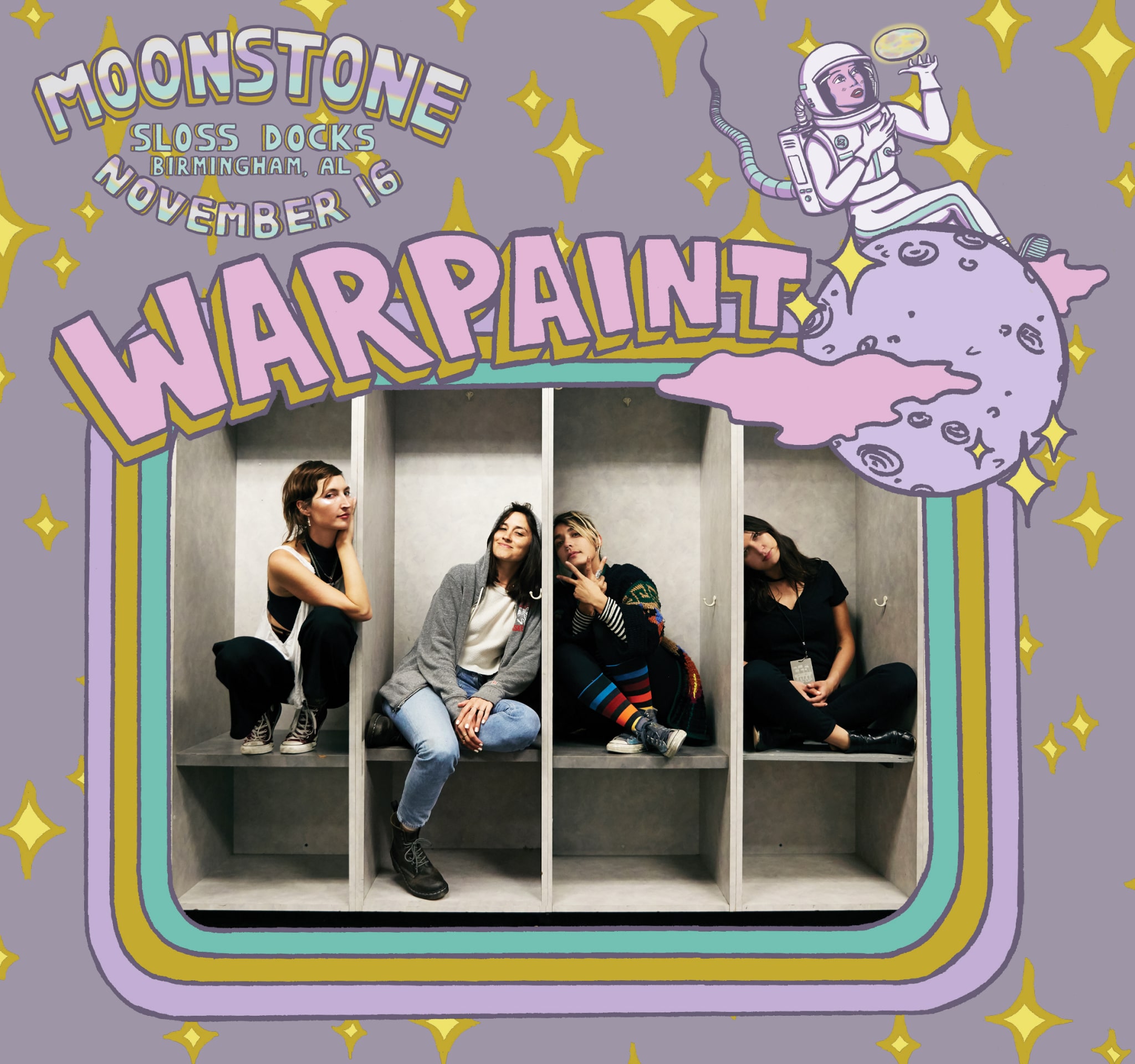 warpaint annouce Moonstone Festival, a female focused music and arts fest, happening Nov. 16th at Sloss Docks. Win VIP tickets!