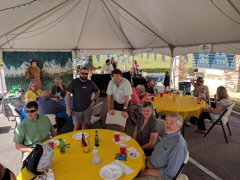 Guests at Our Savior Lutheran Church enjoy traditional Oktoberfest dishes