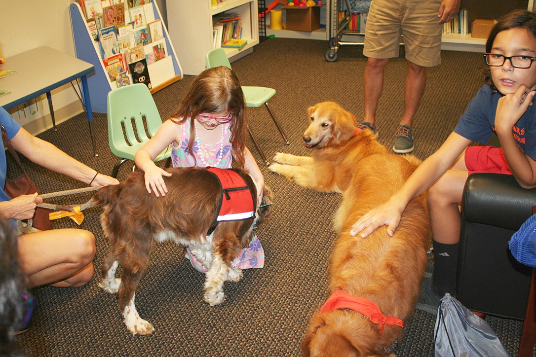 Children's Rehabilitation Service of Alabama Department of Rehabilitation Services includes therapy dogs