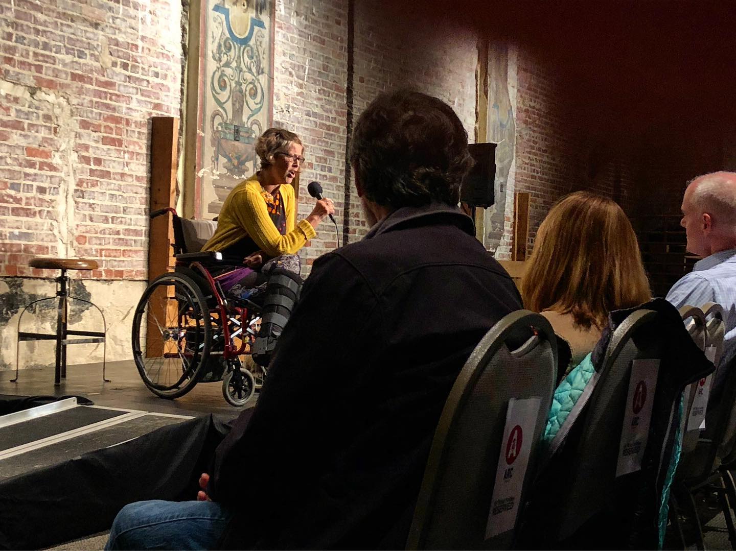 Telling stories at Arc Stories from a wheelchair