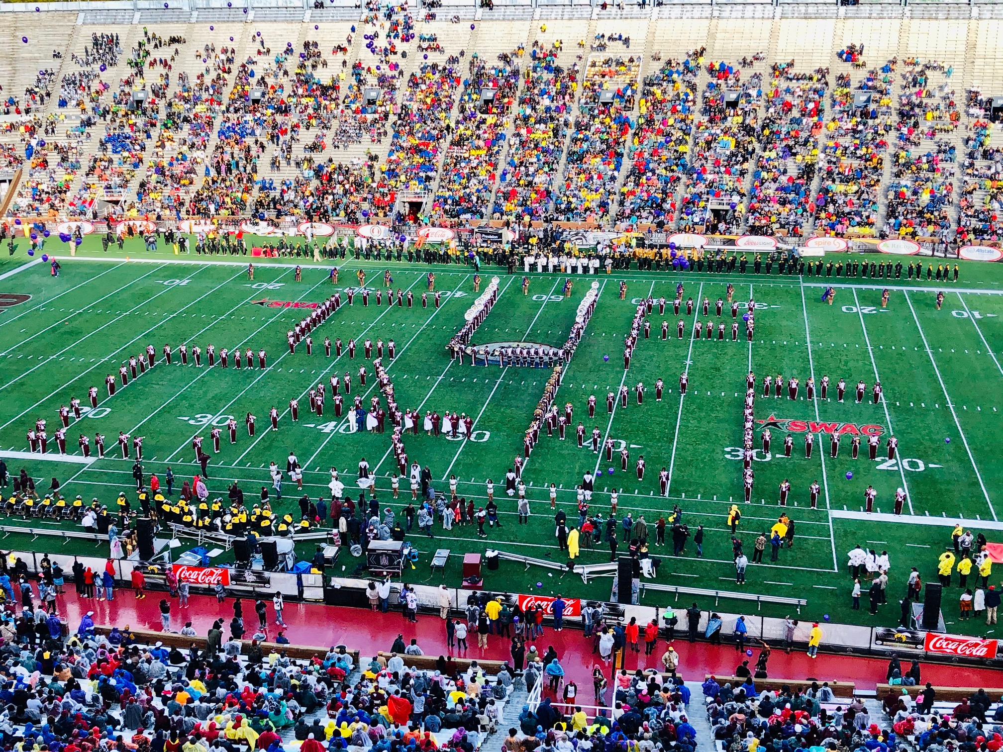 IMG 1411 We saw the true meaning of the Magic City Classic when the Alabama A&M band spelled out "Cupcake"