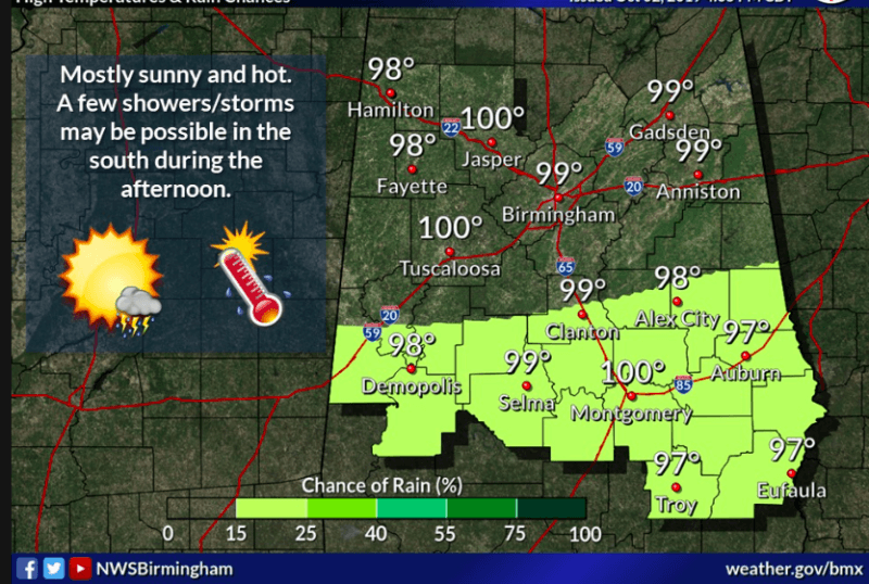 How Hot And Dry Was Birmingham And Central Alabama In September It Was A Record Breaker Bham Now