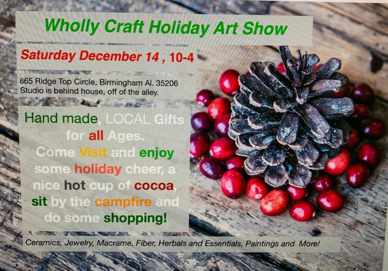 Wholly Craft is one of several art shows this holiday season in Birmingham