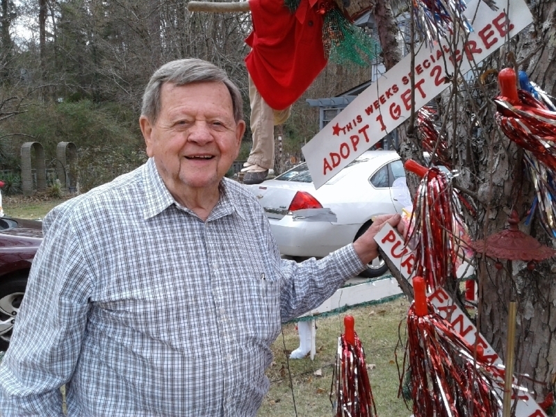 Resized 20191208 144413 4192 Don't miss 89 year old Bob Cissell's magical Christmas display made from salvaged tree limbs
