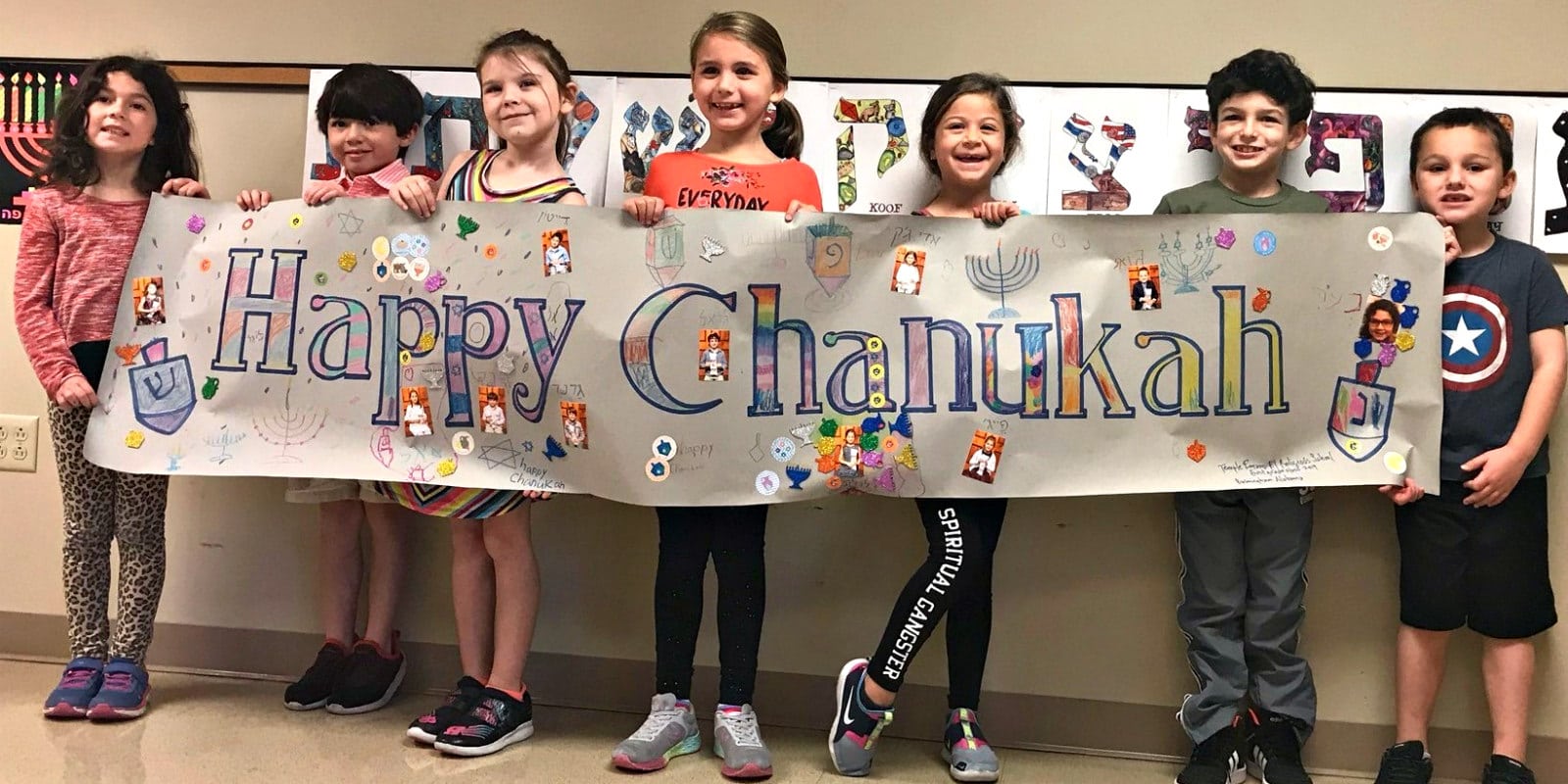 Happy Chanukah, kids at Temple Emanu-el