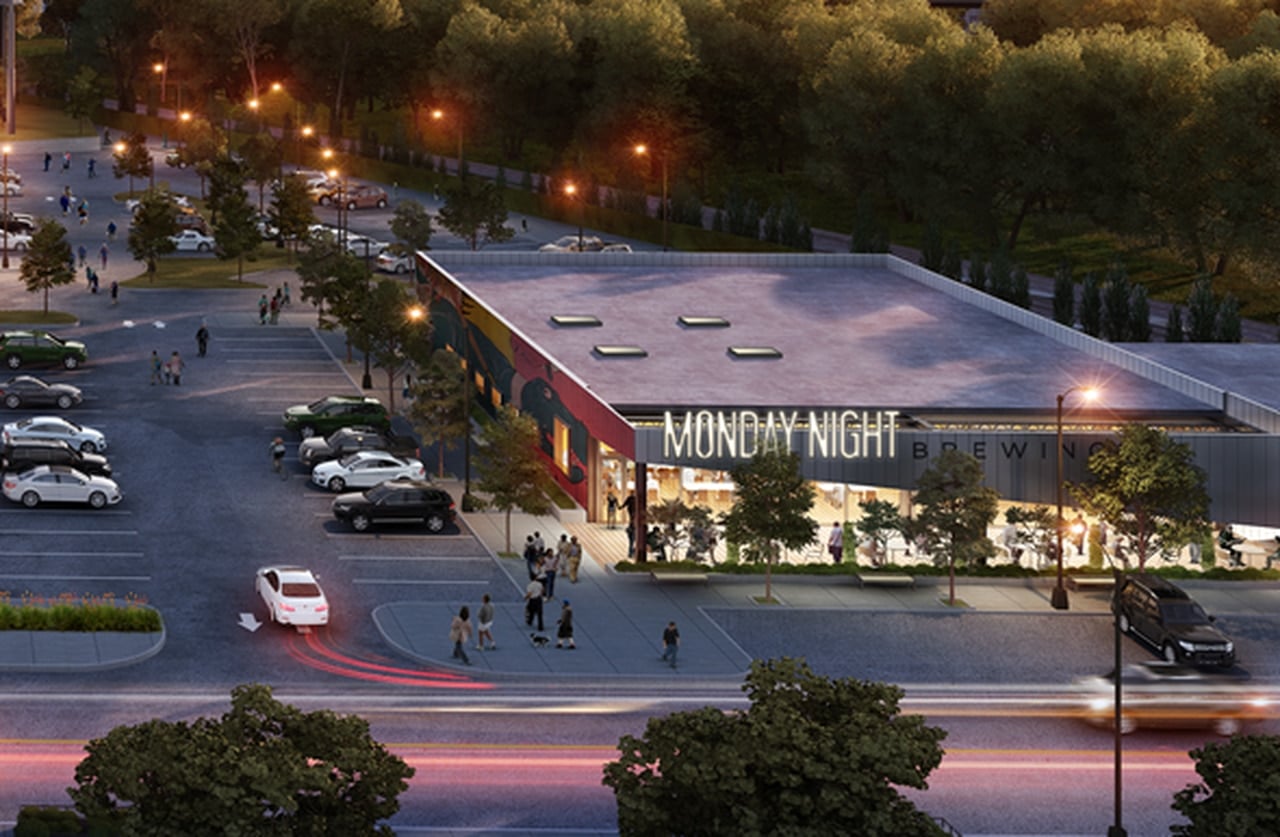 A rendering of the new Monday Night Brewpub