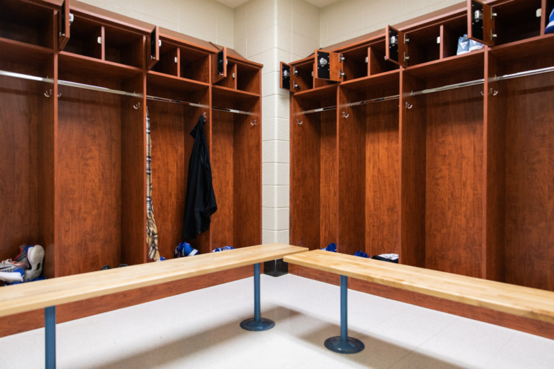 Closets by Design created lockers for Ramsay basketball