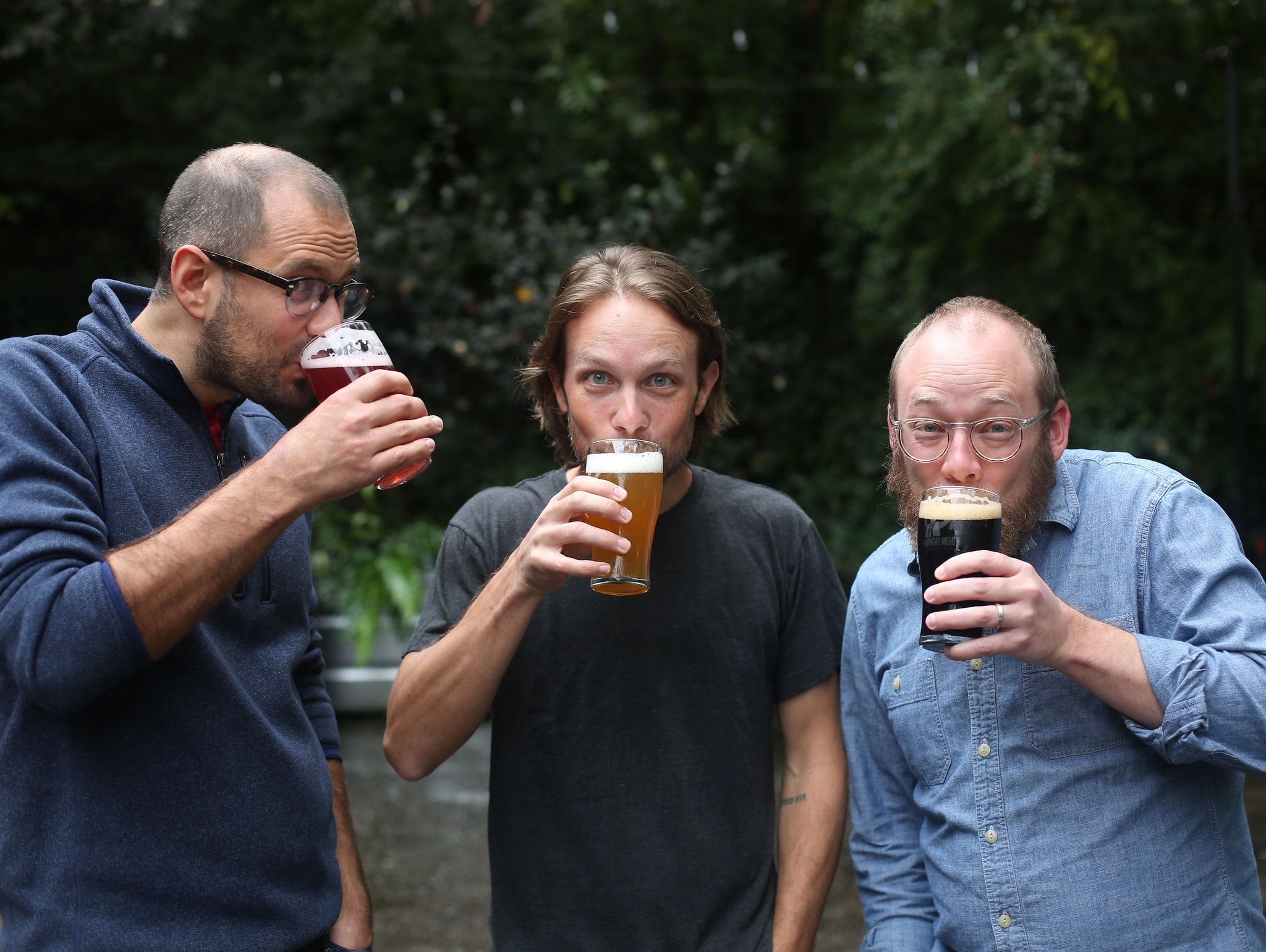 The three founders of Monday Night Brewing 