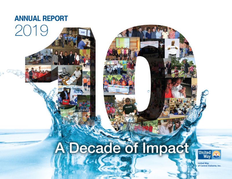 Annual Report 2019 cover jpg United Way of Central Alabama reports on a decade of responding to community needs