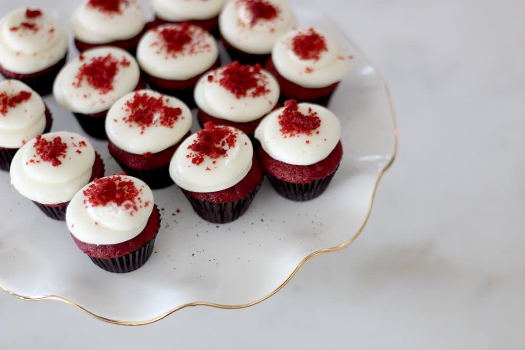 red velvet Ashley MAcs Cupcakes Ashley Mac’s strawberry cake has your name on it. Win one + steak dinner for 2