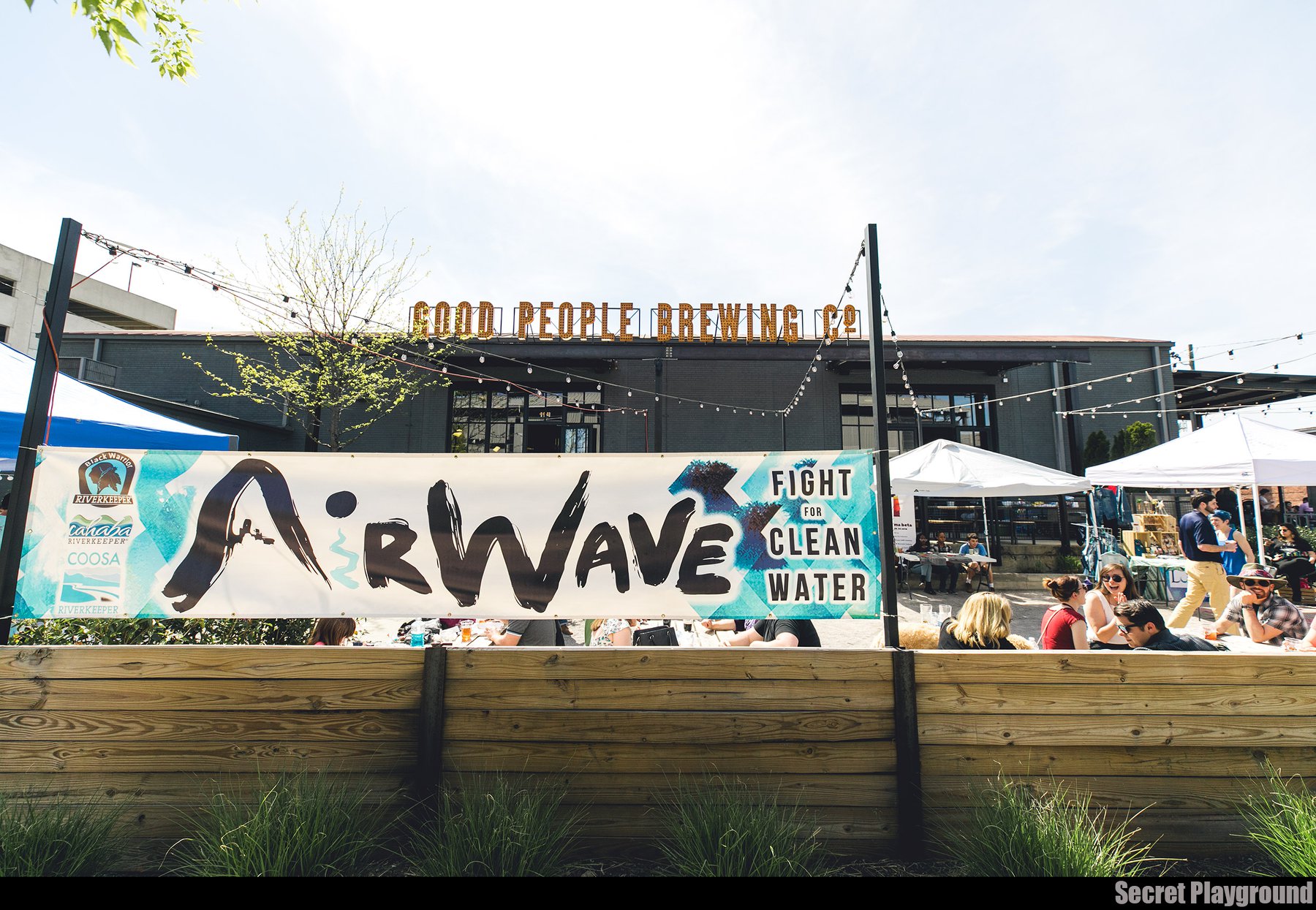 AirWave Festival sign