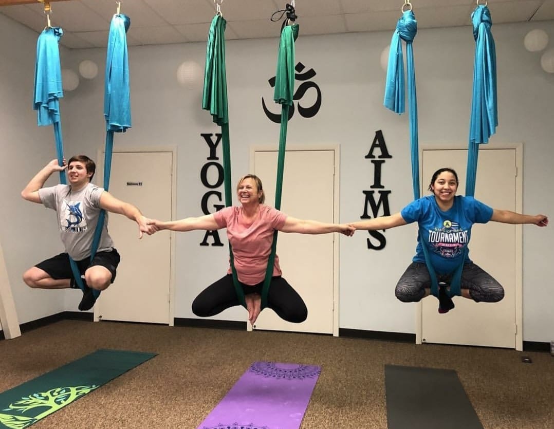 aerial yoga yoga aims studio
