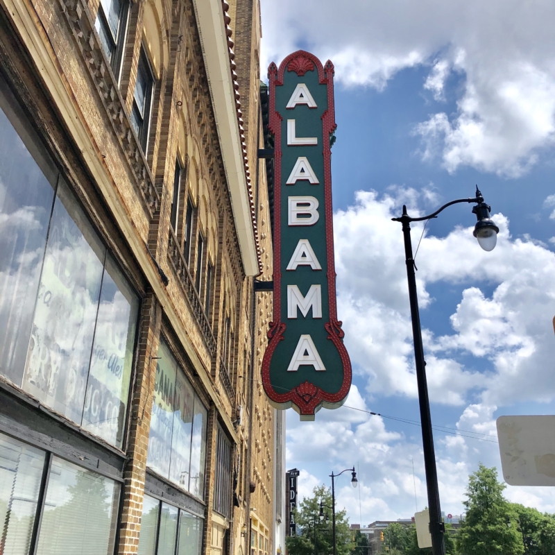 alabama theatre sign See Our Work