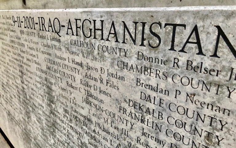 In pictures: A solemn visit to the Alabama Veterans Memorial Park