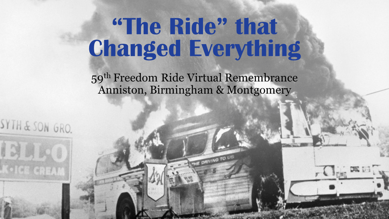 Freedom Rider 59th Anniversary video thumbnail Event captures memories of Freedom Riders’ heroic journey between Anniston and Birmingham