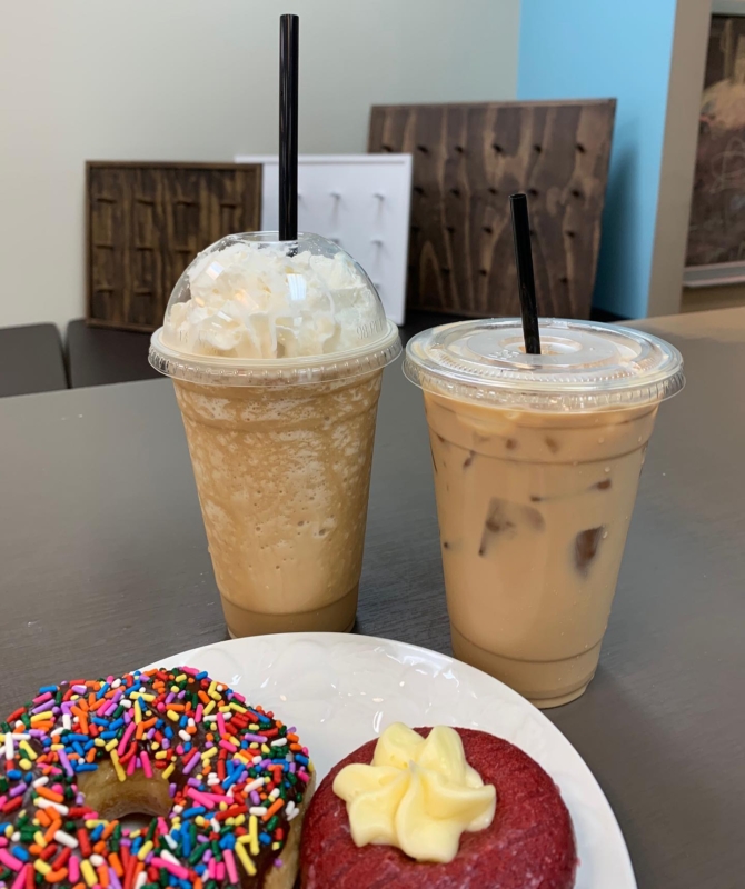 Birmingham, The Heavenly Donut Co, iced coffee
