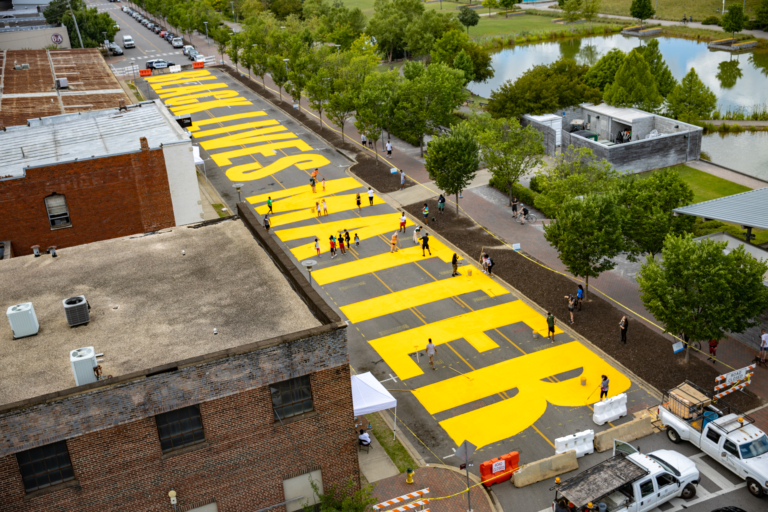 Black Lives Matter street mural finished in 2 days, just in time for Juneteenth (PHOTOS + VIDEO)