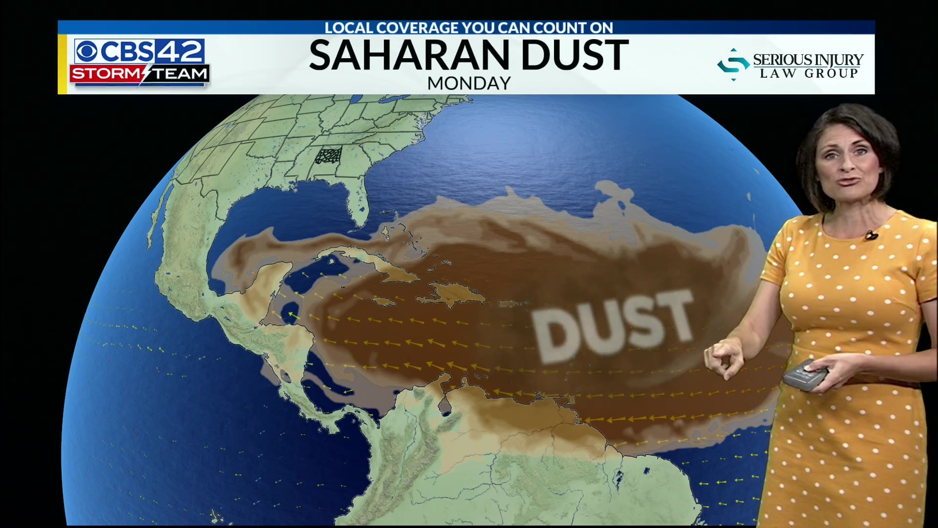 Sahara Dust 1 What is Saharan Dust? When is it coming to Birmingham? Answers from CBS 42’s Ashley Gann