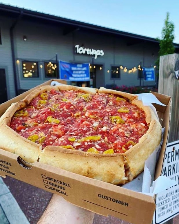 Deep dish pizza in Birmingham 