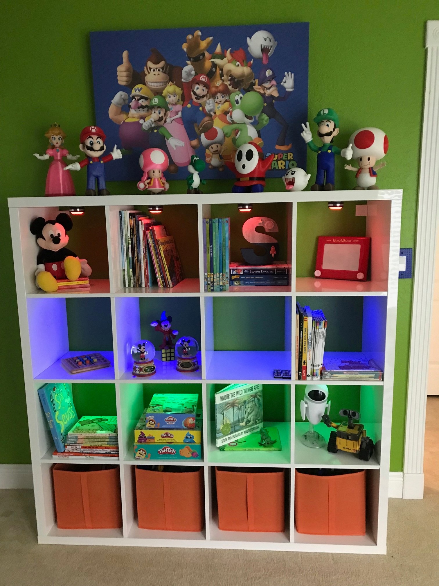 This is a fun way to organize your child's room