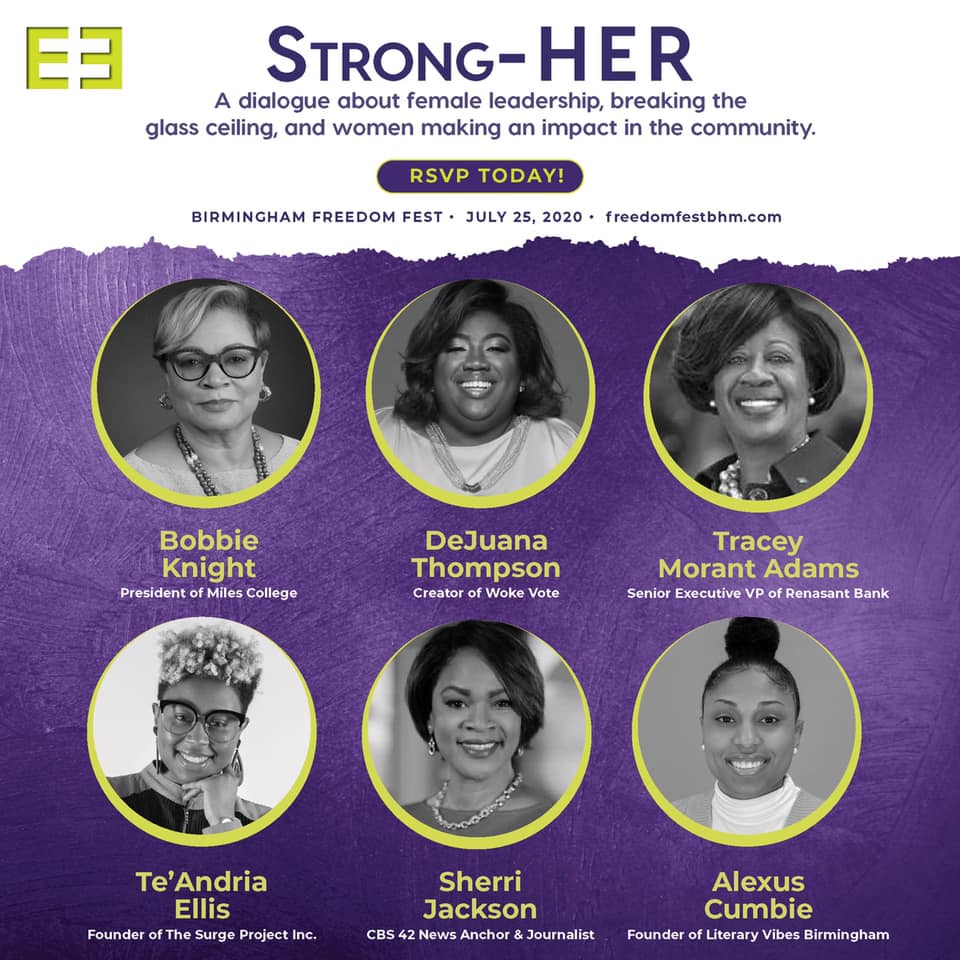 strong her Guide to Birmingham Freedom Fest 2020 happening virtually July 25
