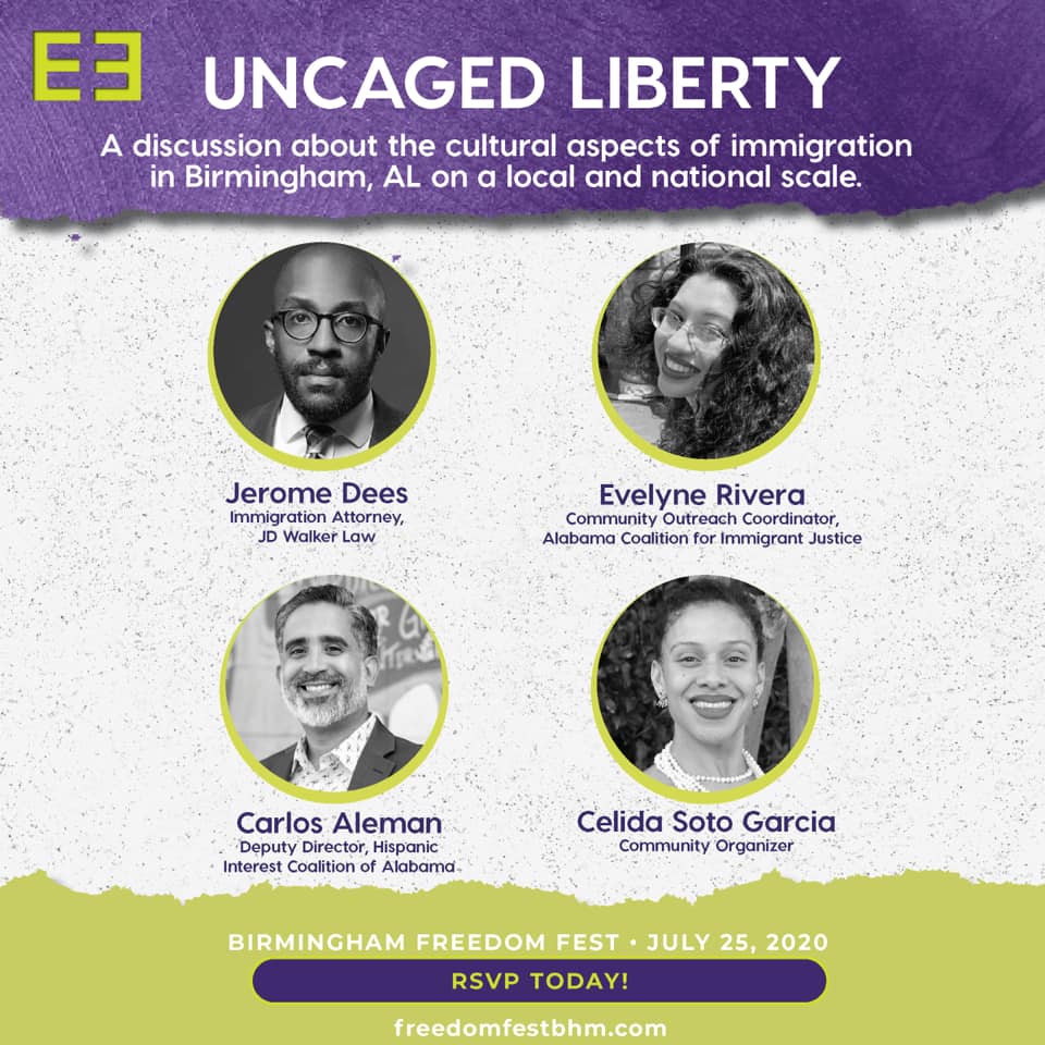 uncaged liberty Guide to Birmingham Freedom Fest 2020 happening virtually July 25