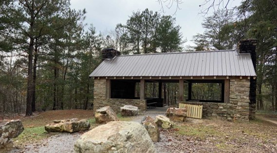 Oak Mountain Peavine shelter Who knew? Oak Mountain State Park could have been a National Park + other fun facts