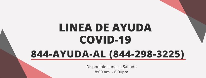 1-844-298-3224 is a helpline in Spanish for the Hispanic community in and around Birmingham