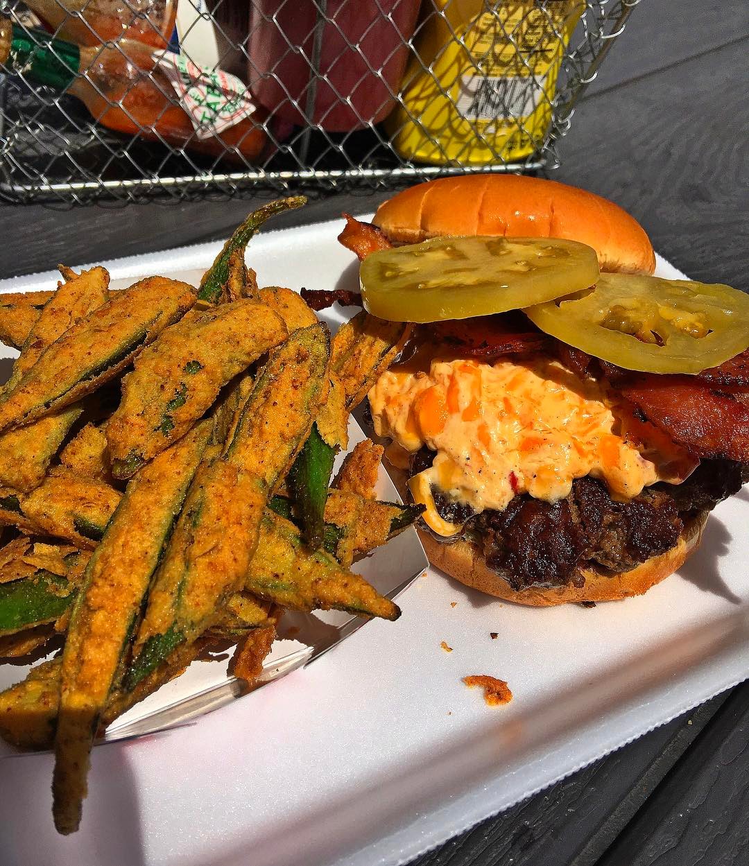burger pimiento cheese fried okra saws soul kitchen 7 local restaurants who just make okra to perfection