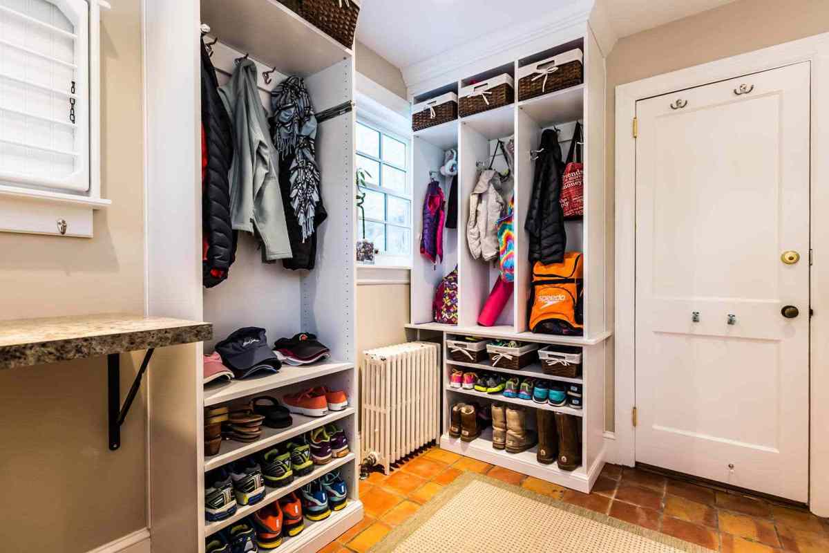 a mudroom for working from home in Birmingham