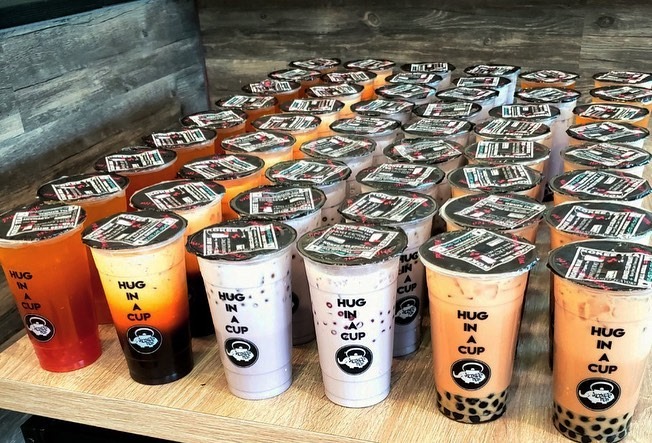 Photo of a collection of different Kokee bubble teas