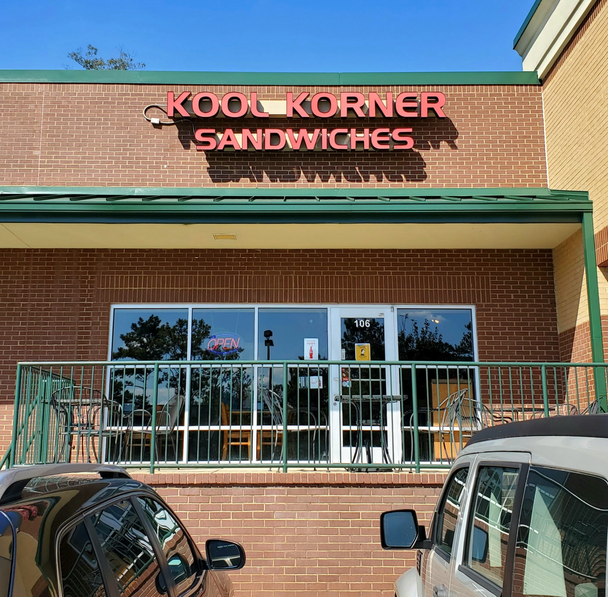 Storefront of Kool Korner Sandwiches