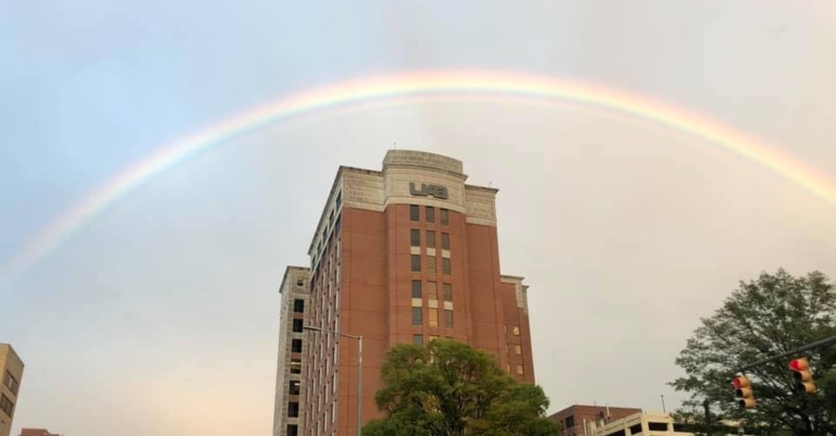 Did you see the rainbow over Birmingham yesterday? It was awesome. (9 photos)
