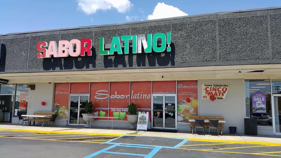 Storefront of Sabor Latino!